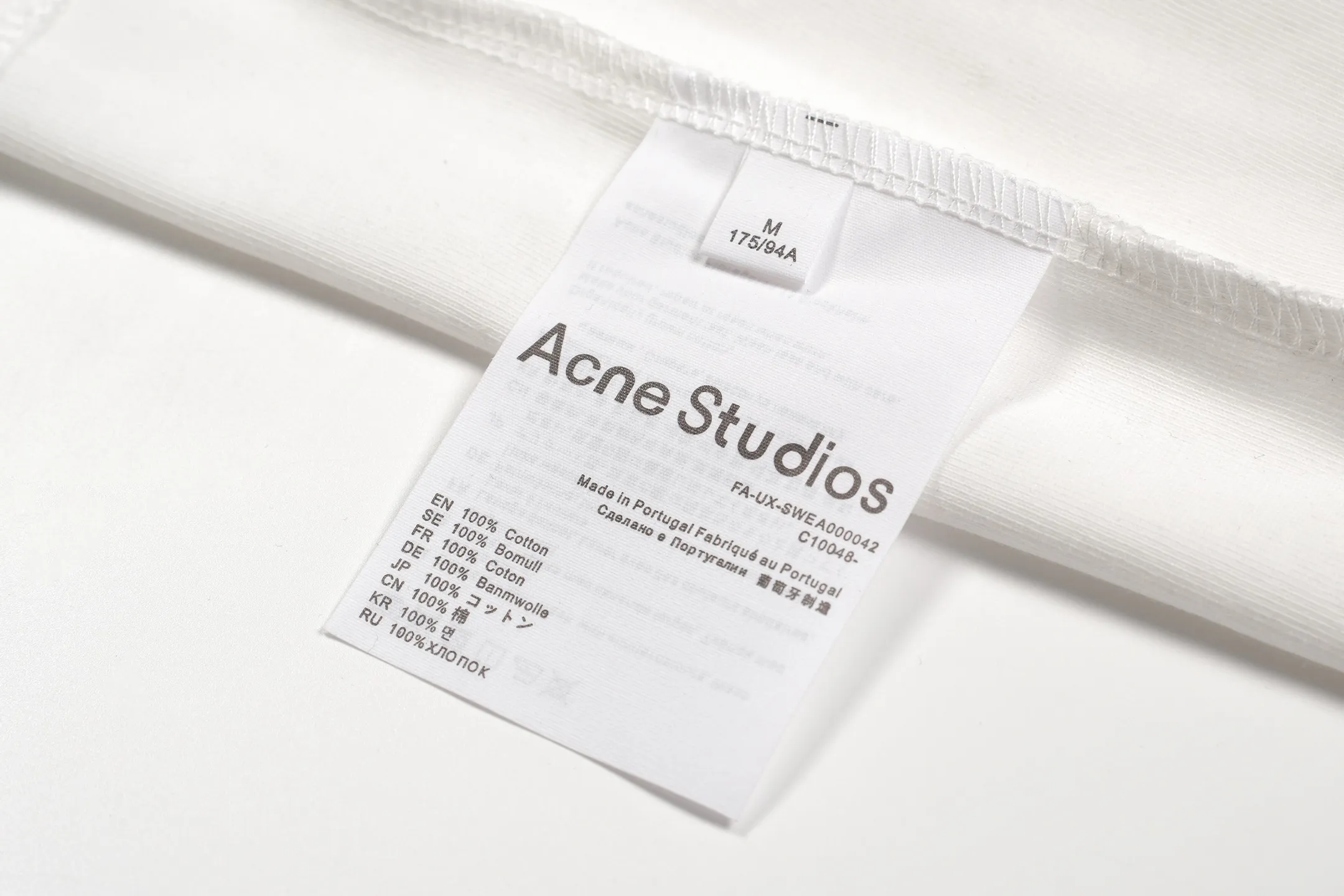 White In Stock 8266#AC LOGO T Black White S-XL 38 5cm 8266#15014077